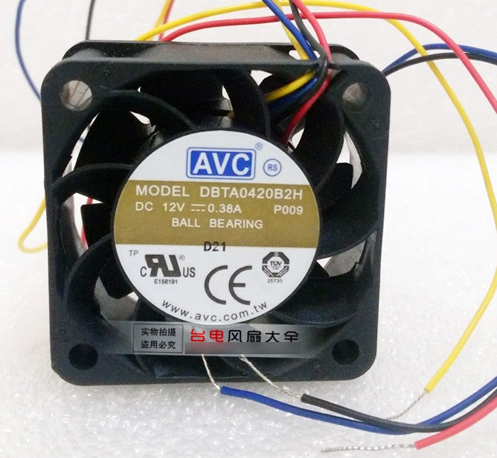 AVC DBTA0420B2H 12V 0.38A 4wires cooling fan