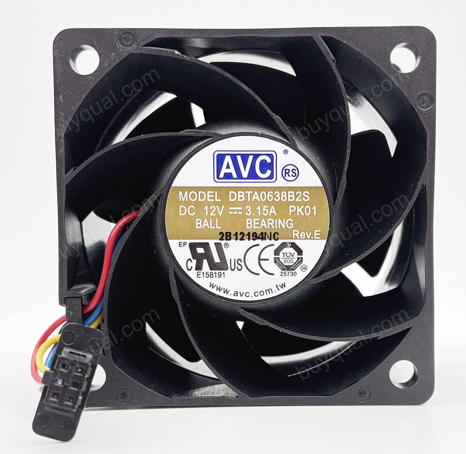 AVC DBTA0638B2S 12V 3.15A 4wires Cooling Fan - New