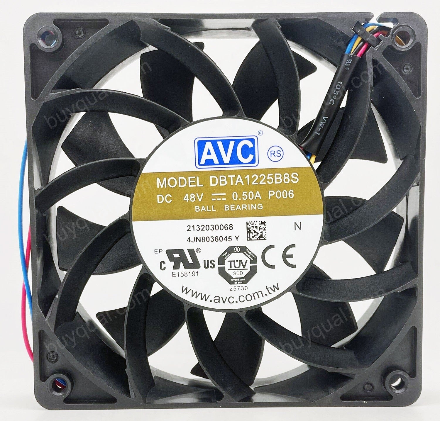 AVC DBTA1225B8S 48V 0.5A 4wires Cooling Fan