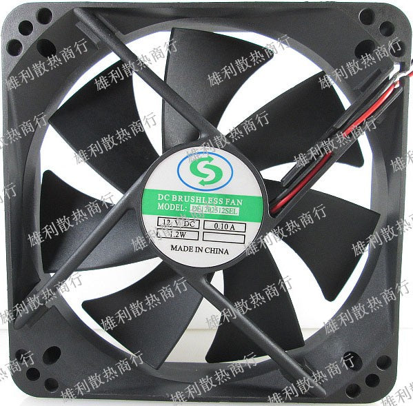 AVC DF1202512SEL 12V 0.10A 1.2W 2wires cooling fan