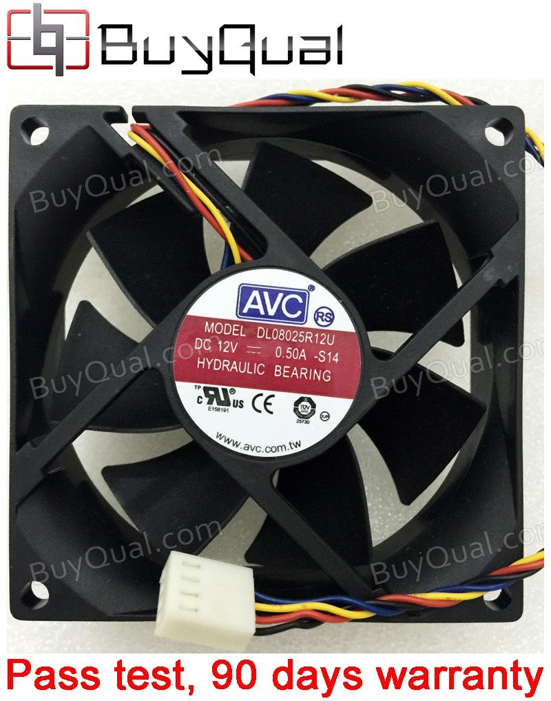 AVC DL08025R12U 12V 0.50A 4wires cooling fan