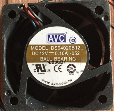 AVC DS04020B12L 12V 0.1A 3wires Cooling Fan