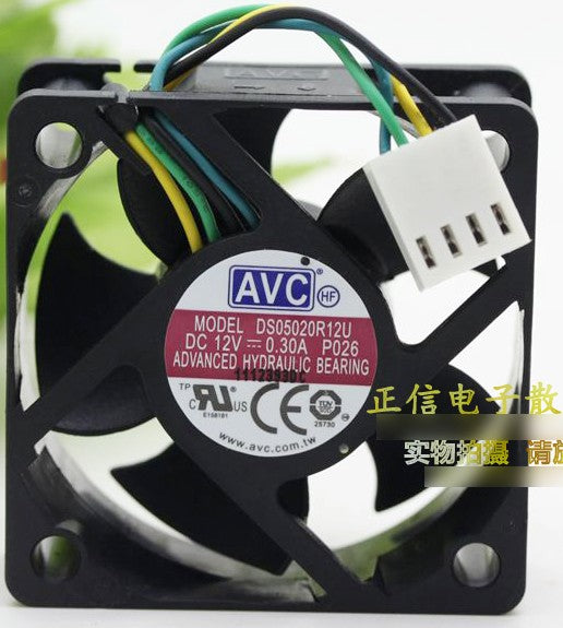 AVC DS05020R12U 12V 0.30A 4wires cooling fan