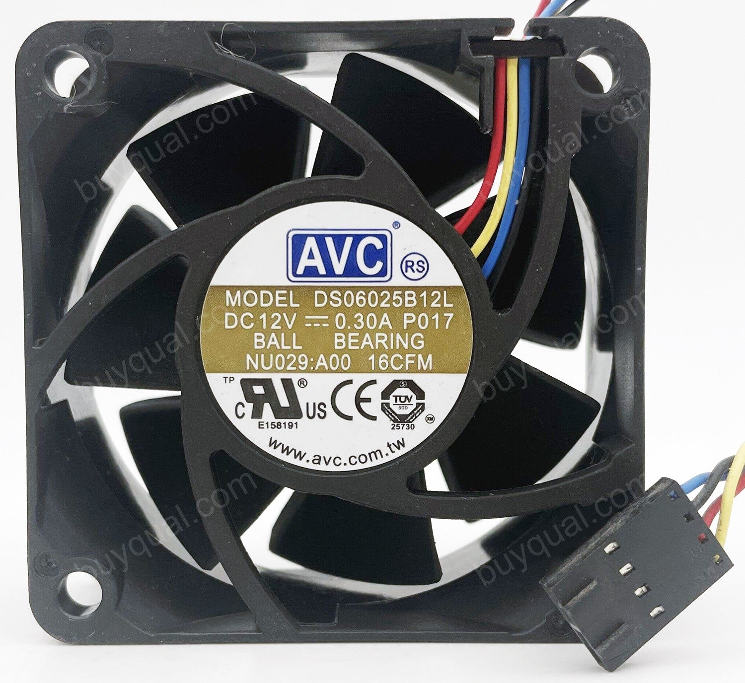 AVC DS06025B12L 12V 0.3A 3wires 4wires Cooling Fan