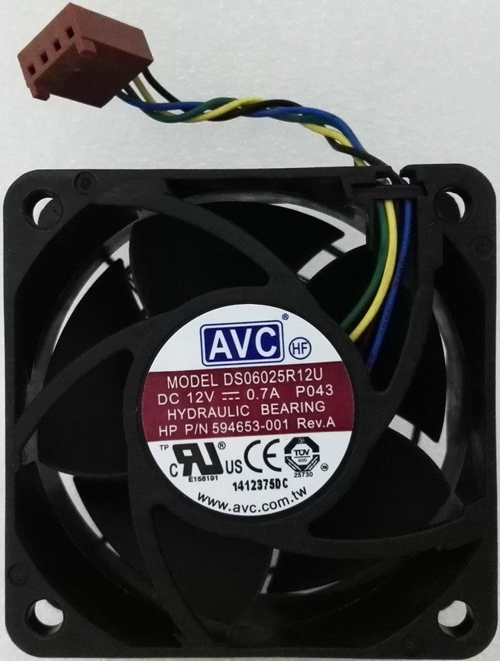 AVC DS06025R12U 12V 0.7A 4wires cooling fan