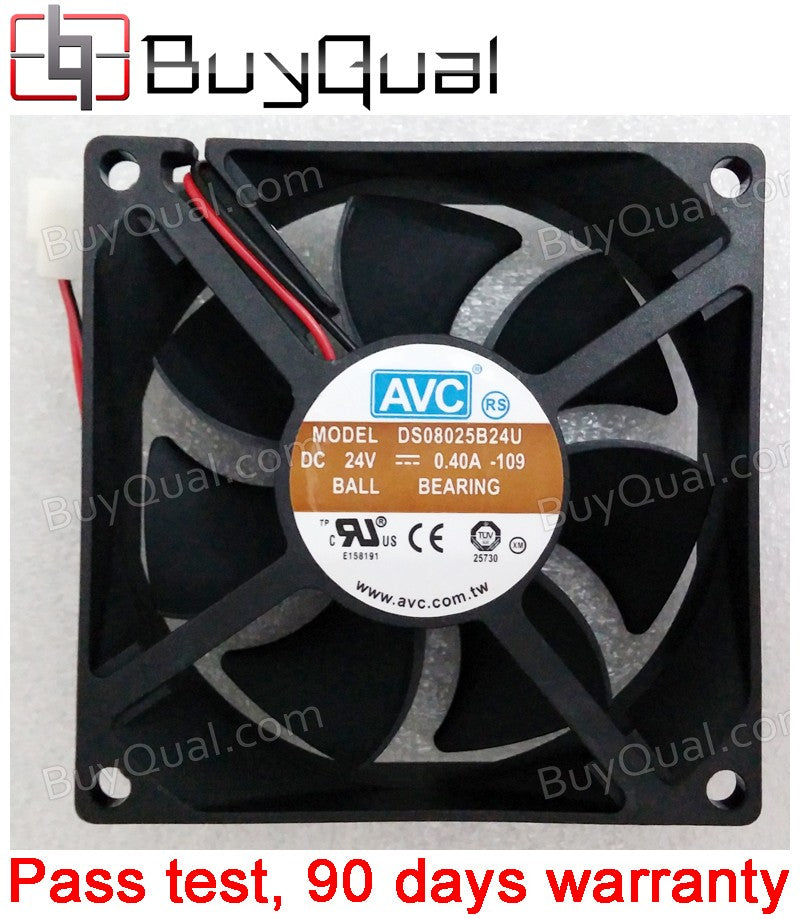 AVC DS08025B24U 24V 0.4A 2wires Cooling Fan