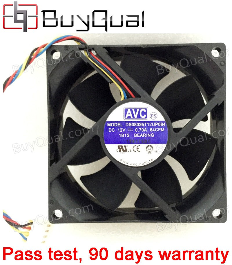 AVC DS08025T12UP084 12V 0.7A 4wires Cooling Fan