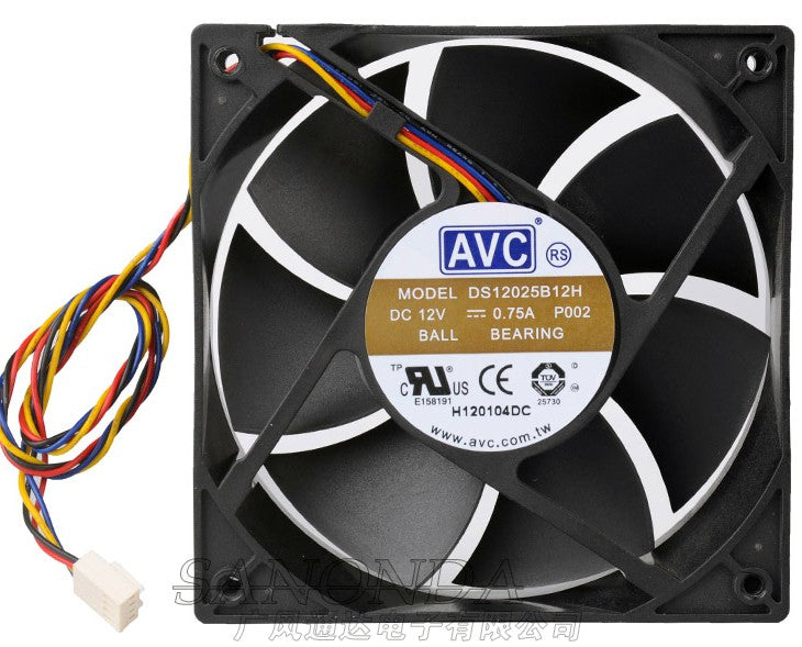 AVC DS12025B12H 12V 0.75A 4wires Cooling Fan - Picture need