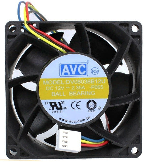 AVC DV08038B12U 12V 2.35A 4wires cooling fan