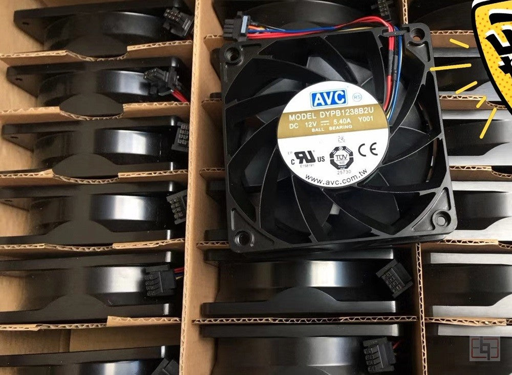 AVC DYPA1238B2U DYPB1238B2U 12V 5.40A 4wires cooling fan