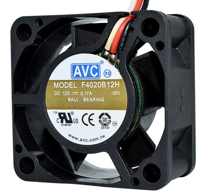 AVC F4020B12H 12V 0.17A 3wires Cooling Fan