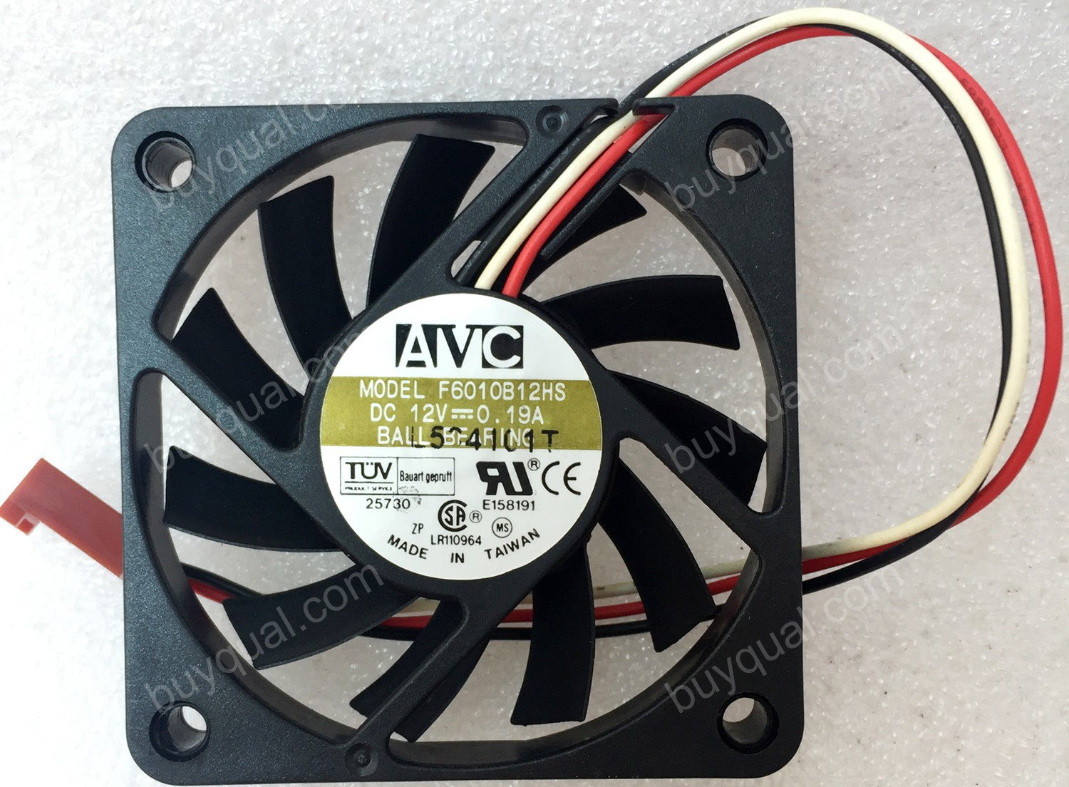 AVC F6010B12HS 12V 0.19A 3wires Cooling Fan