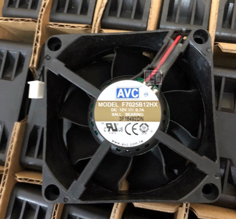AVC F7025B12HX 12V 0.7A 2wires Cooling Fan