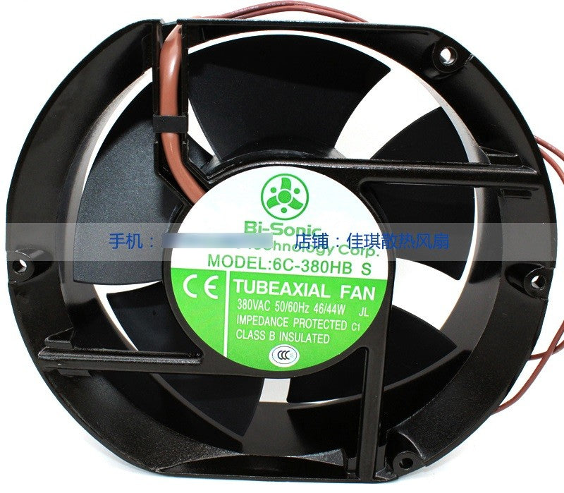 Bi-Sonic 6C-380HB 6C-380HBS 380V 48/44W 2wires Cooling Fan