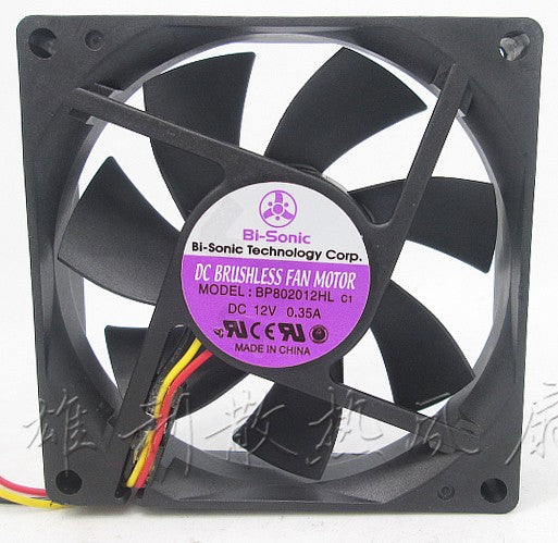 BI-Sonic BP802012HL 12V 0.35A 3wires Cooling Fan