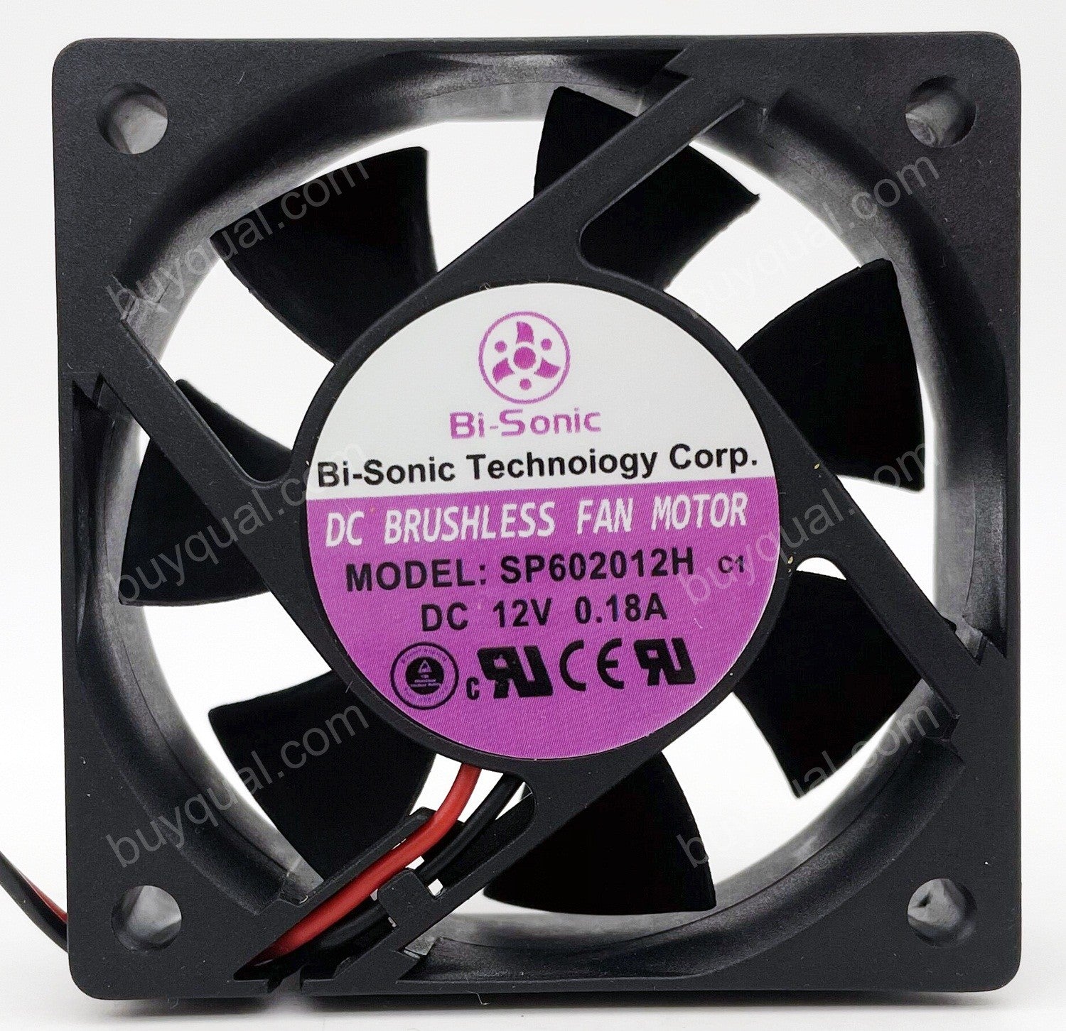BI-Sonic SP602012H 12V 0.18A 2wires Cooling Fan