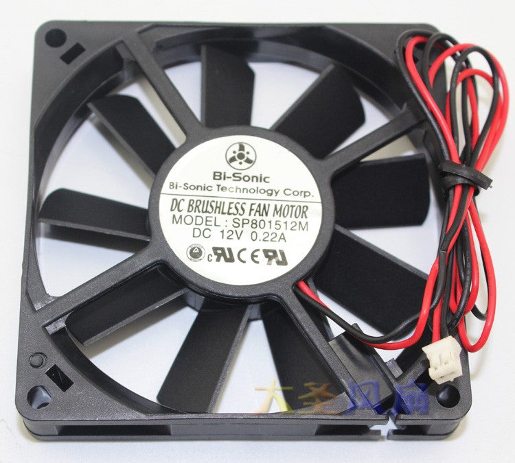 Bi-Sonic SP801512M 12V 0.22A 2wires Cooling Fan