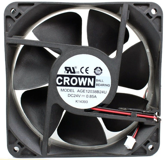 CROWN AGE12038B24U 24V 0.85A 2wires cooling Fan