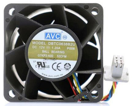 DELL DBTC0638B2U 12V 1.2A 4wires Cooling Fan