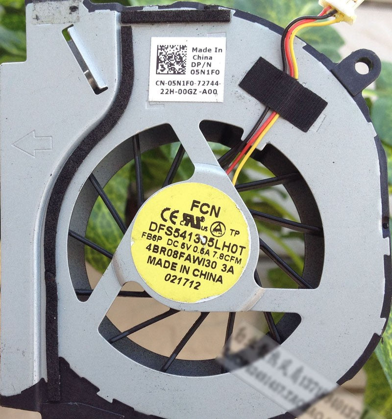 DELL DFS541305LH0T 5V 0.5A 4wires Cooling Fan
