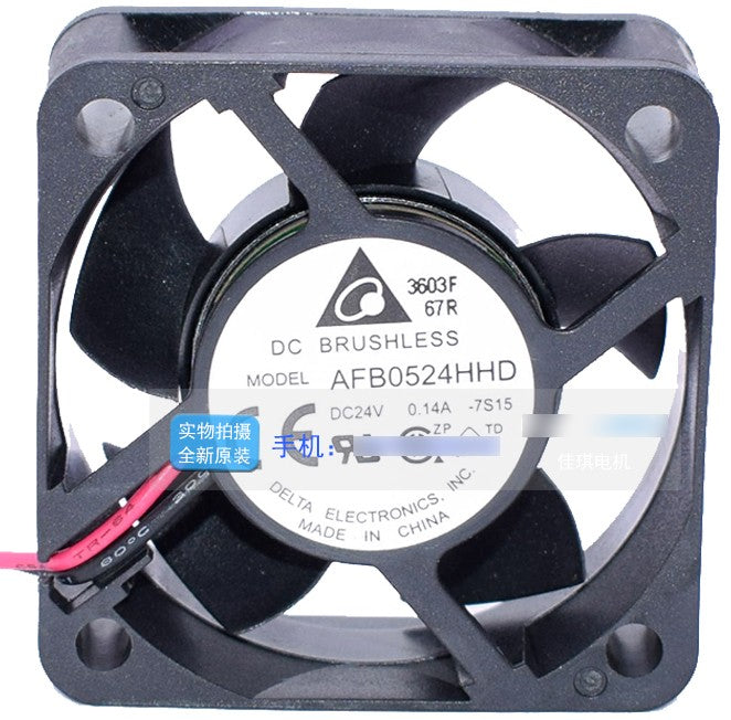 DELTA AFB0524HHD 24V 0.14A 2wires Cooling Fan