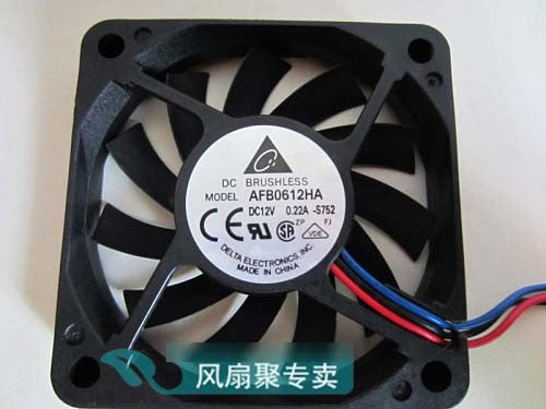DELTA AFB0612HA 12V 0.22A 3wires Cooling Fan
