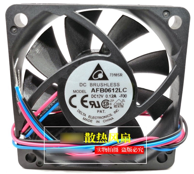 DELTA AFB0612LC AFB0612LC-F00 12V 0.12A 3wires Cooling Fan