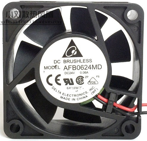 Delta AFB0624MD 24V 0.06A 2wires Cooling Fan