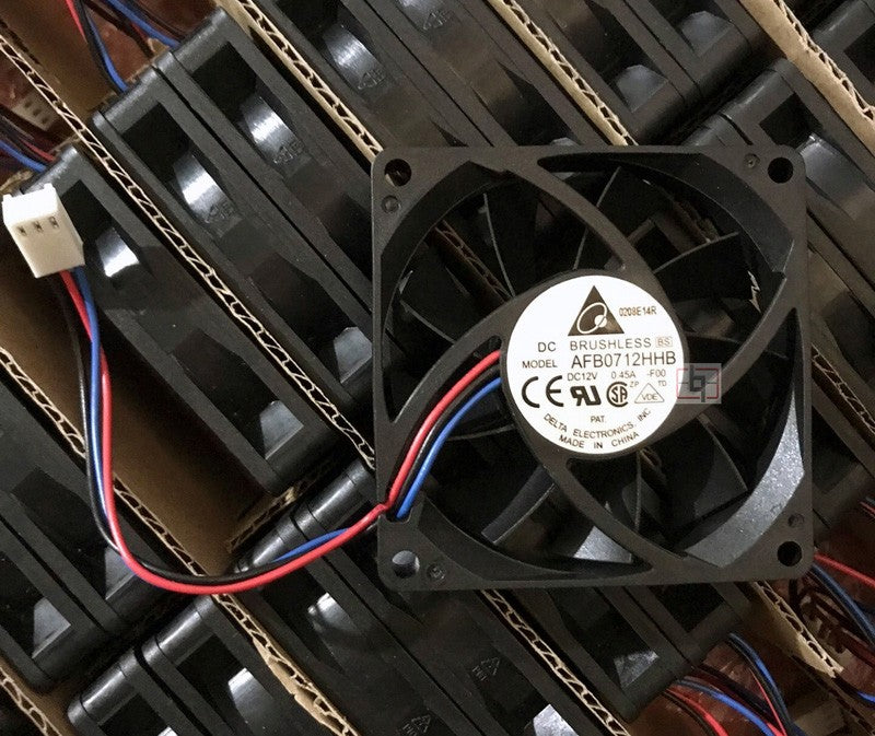 DELTA AFB0712HHB 12V 0.45A 3wires 4wires Cooling Fan