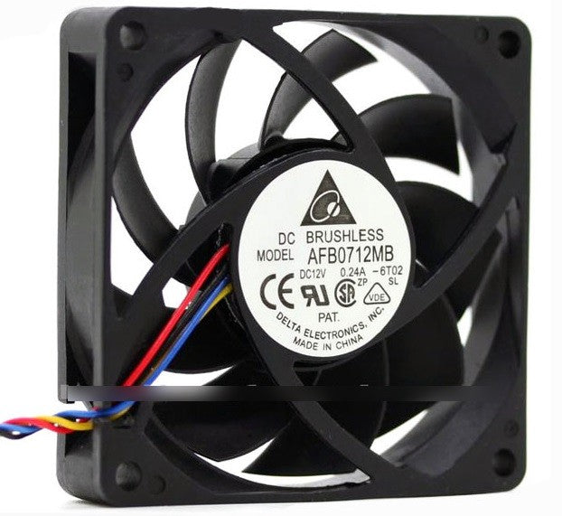 DELTA AFB0712MB -F00  12V 0.24A 3wires 4 wires Cooling Fan - Picture need