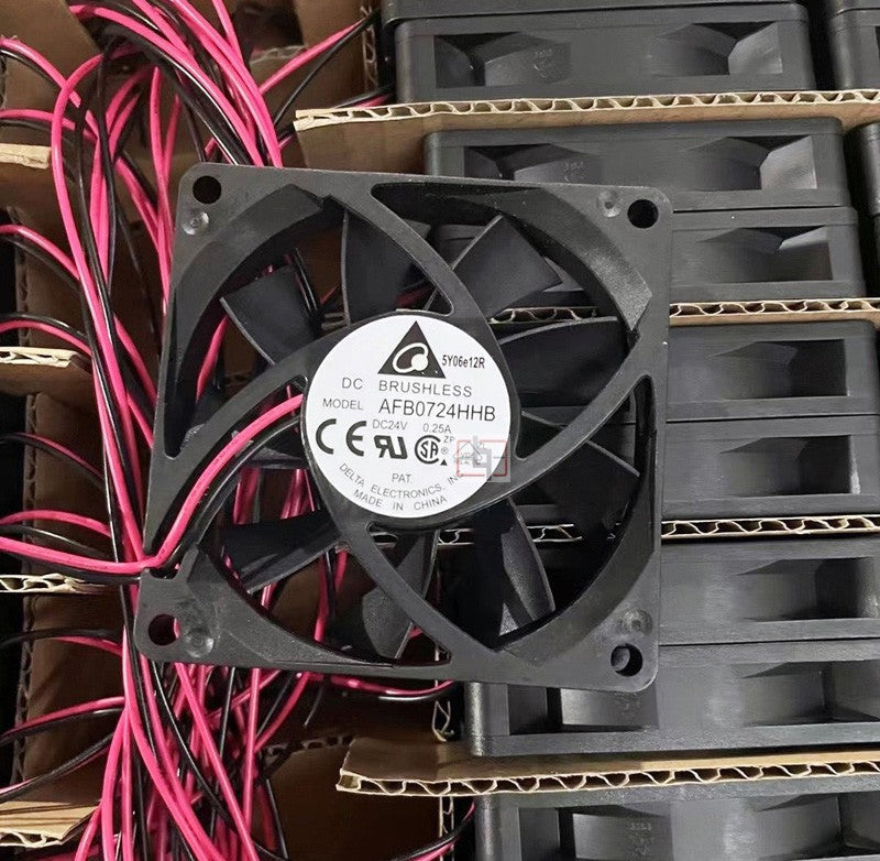 Delta AFB0724HHB 24V 0.25A 2wires Cooling Fan