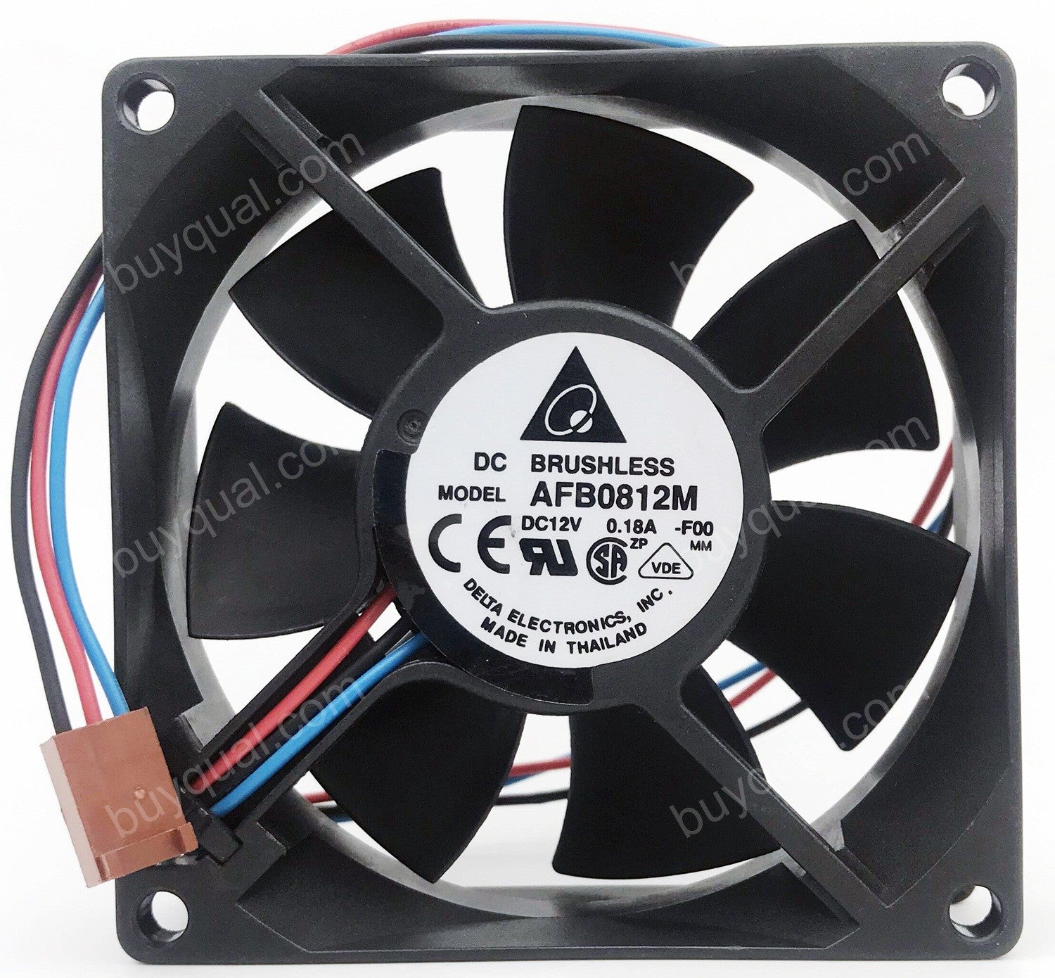 DELTA AFB0812M AFB0812M-F00 12V 0.18A 3wires 2wires Cooling Fan