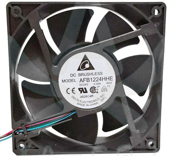 DELTA AFB1224HHE -R00 24V 0.45A 2wires 3wires Cooling Fan