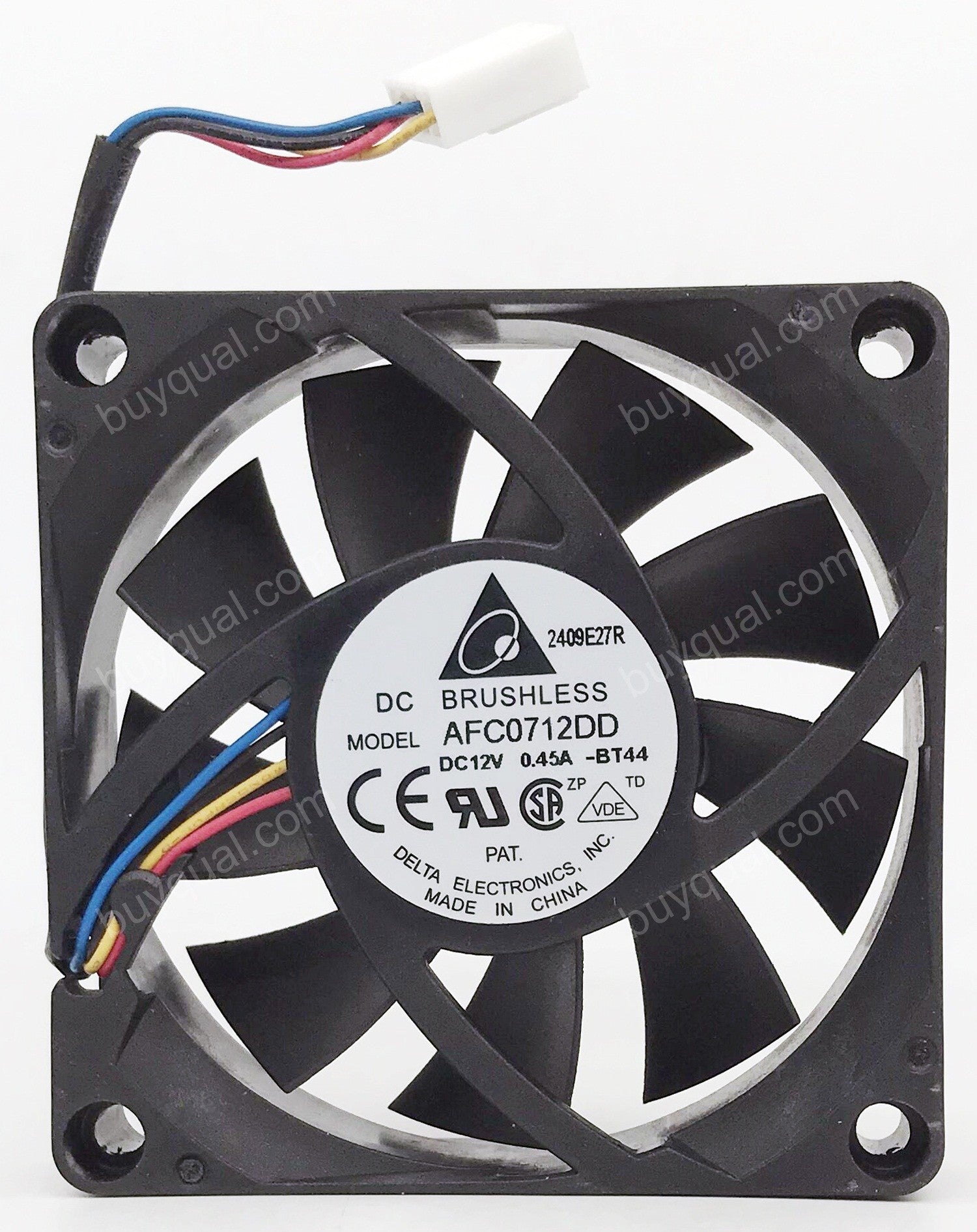 DELTA AFC0712DD 12V 0.45A 4wires Cooling Fan