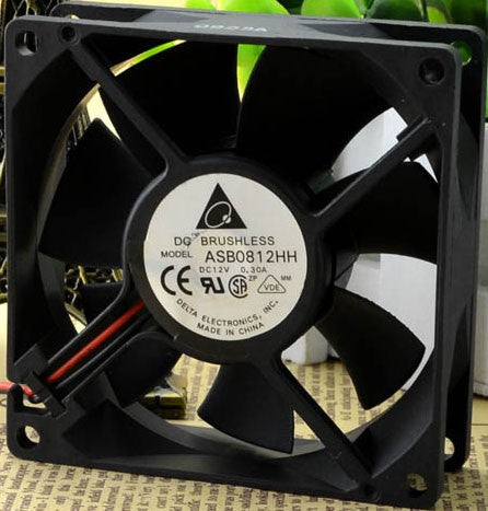 DELTA ASB0812HH 12V 0.3A 2wires Cooling Fan