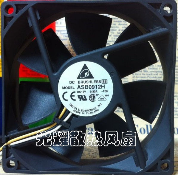 DELTA ASB0912H 12V 0.3A 3wires Cooling Fan