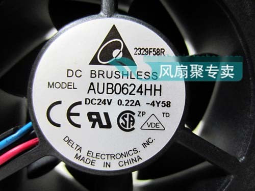 DELTA AUB0624HH 24V 0.22A  2wires 3wires Cooling Fan