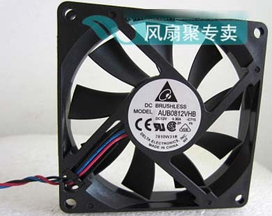 DELTA AUB0812VHB 12V 0.30A 3wires Cooling Fan