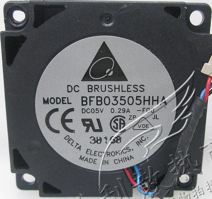 DELTA BFB03505HHA BFB03505HHA-F00 5V 0.29A 3Wires Cooling fan