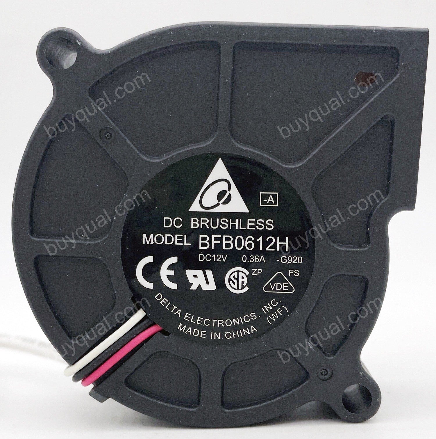 DELTA BFB0612H 12V 0.36A 2.16W 3wires Cooling Fan