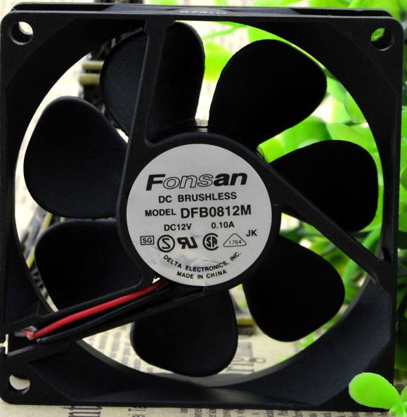 DELTA DFB0812M 12V 0.10A 2wires cooling fan