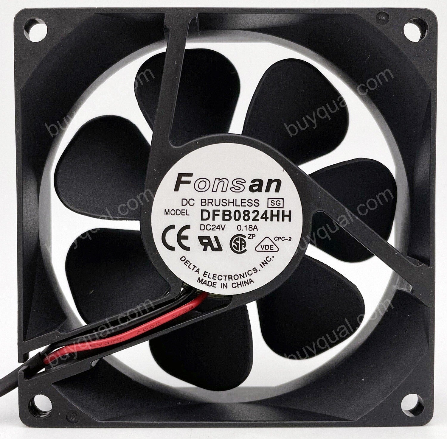 DELTA DFB0824HH 24V 0.18A 2wires Cooling Fan