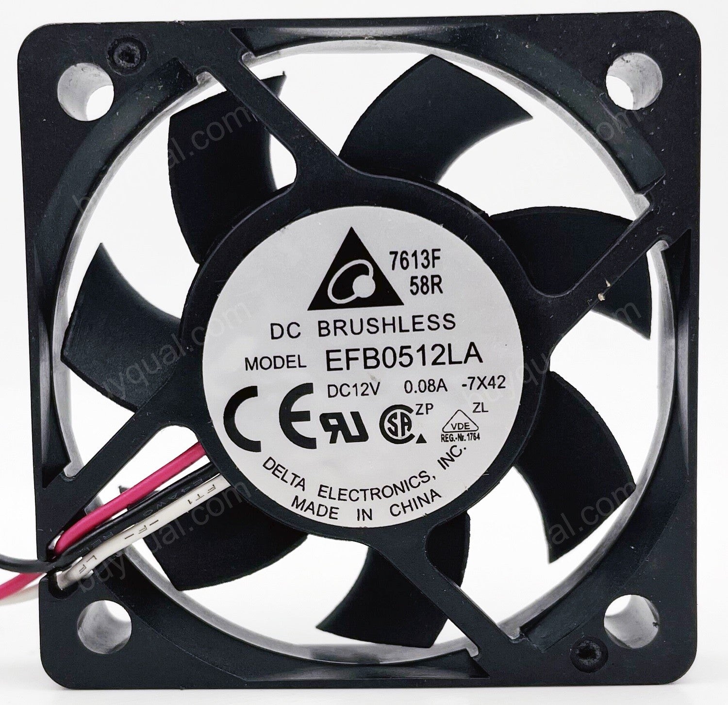 DELTA EFB0512LA 12V 0.08A 2wires 3wires Cooling Fan