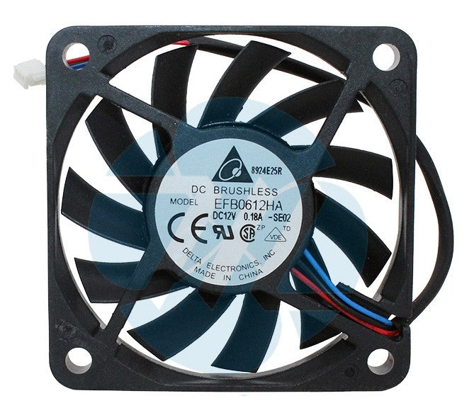 DELTA EFB0612HA 12V 0.18A 3wires Cooling Fan