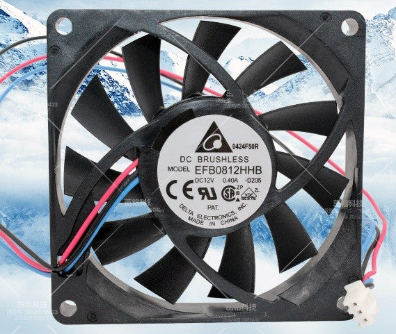 DELTA EFB0812HHB 12V 0.4A 3wires 4wires Cooling Fan