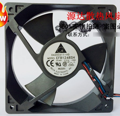 DELTA EFB1248SH-R00 48V 0.21A 3wires cooling fan