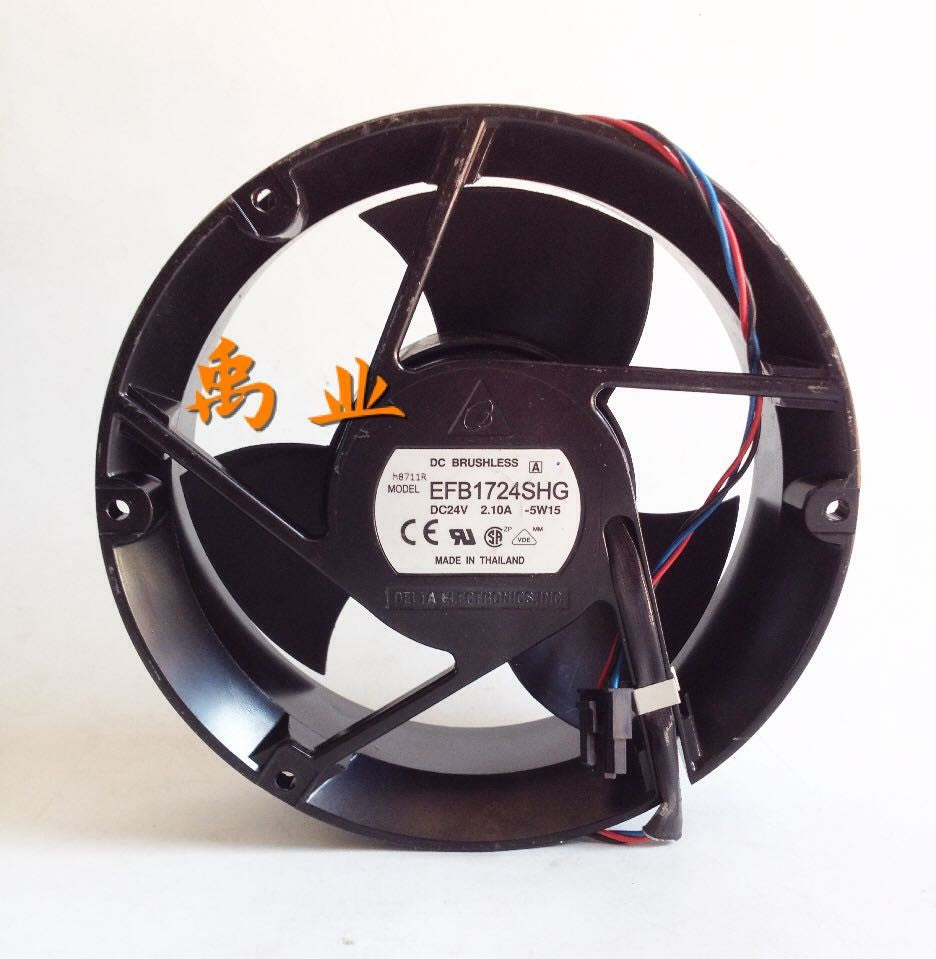 DELTA EFB1724SHG 24V 2.1A 3wires Cooling Fan - Used