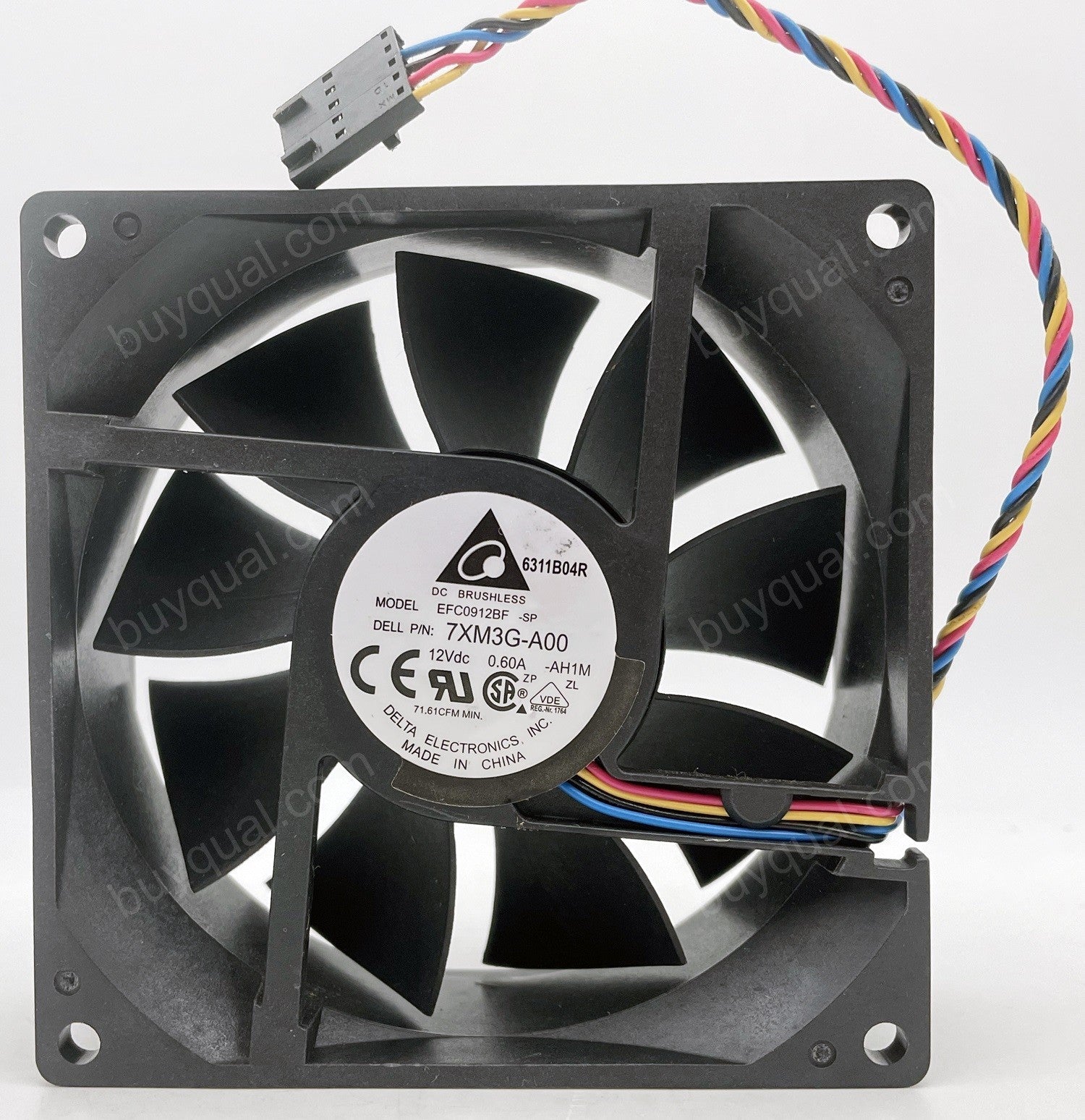 DELTA EFC0912BF 12V 0.6A 4wires Cooling Fan