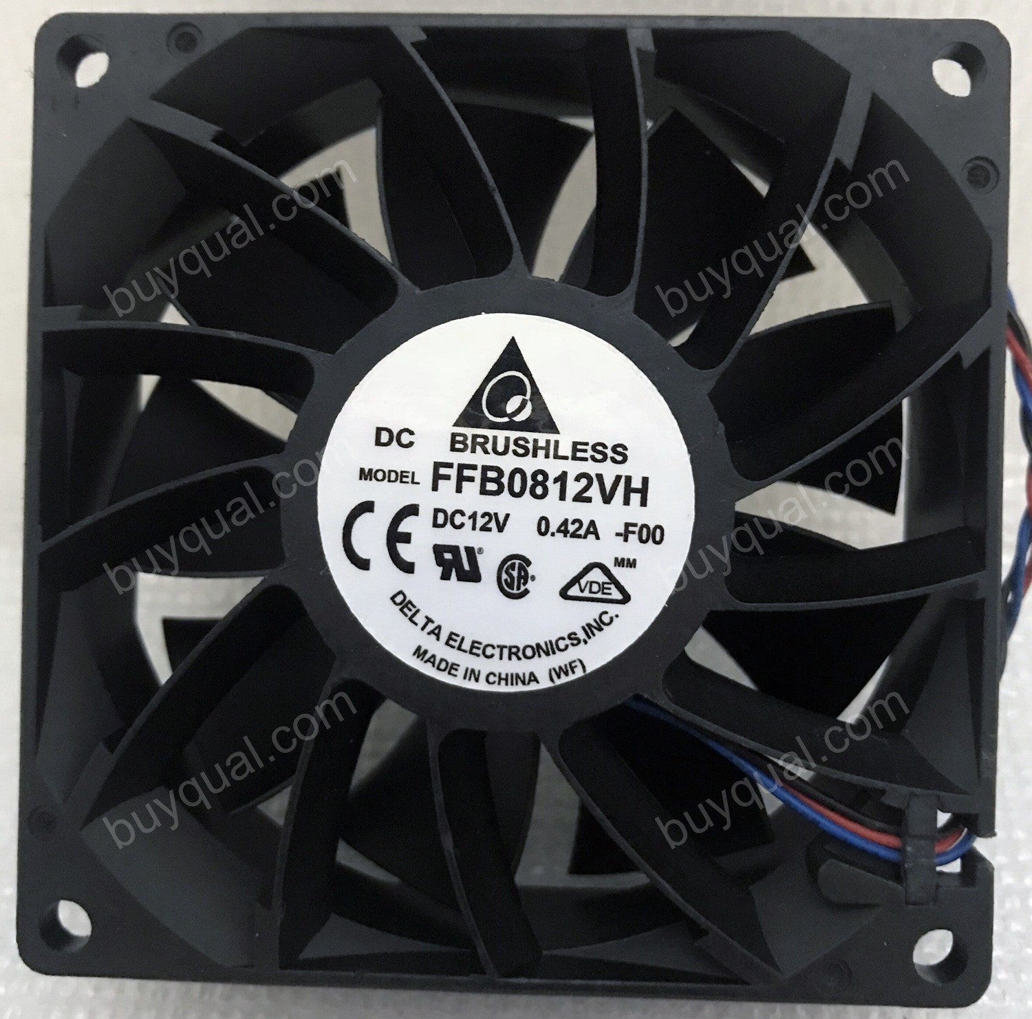 DELTA FFB0812VH FFB0812VH-F00 12V 0.42A 3wires 2wires Cooling Fan