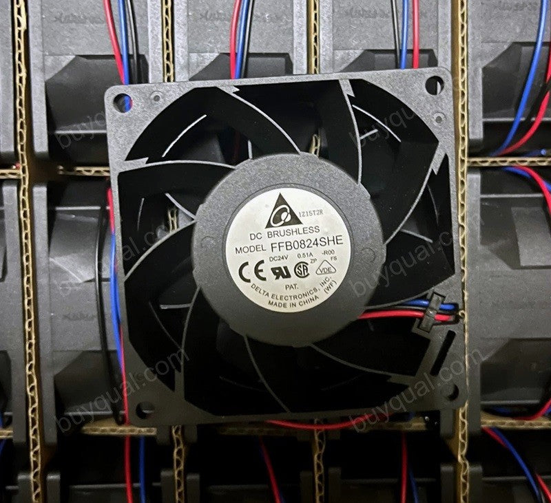 DELTA FFB0824SHE FFB0824SHE-R00 24V 0.51A 2wires 3wires Cooling Fan - Picture need